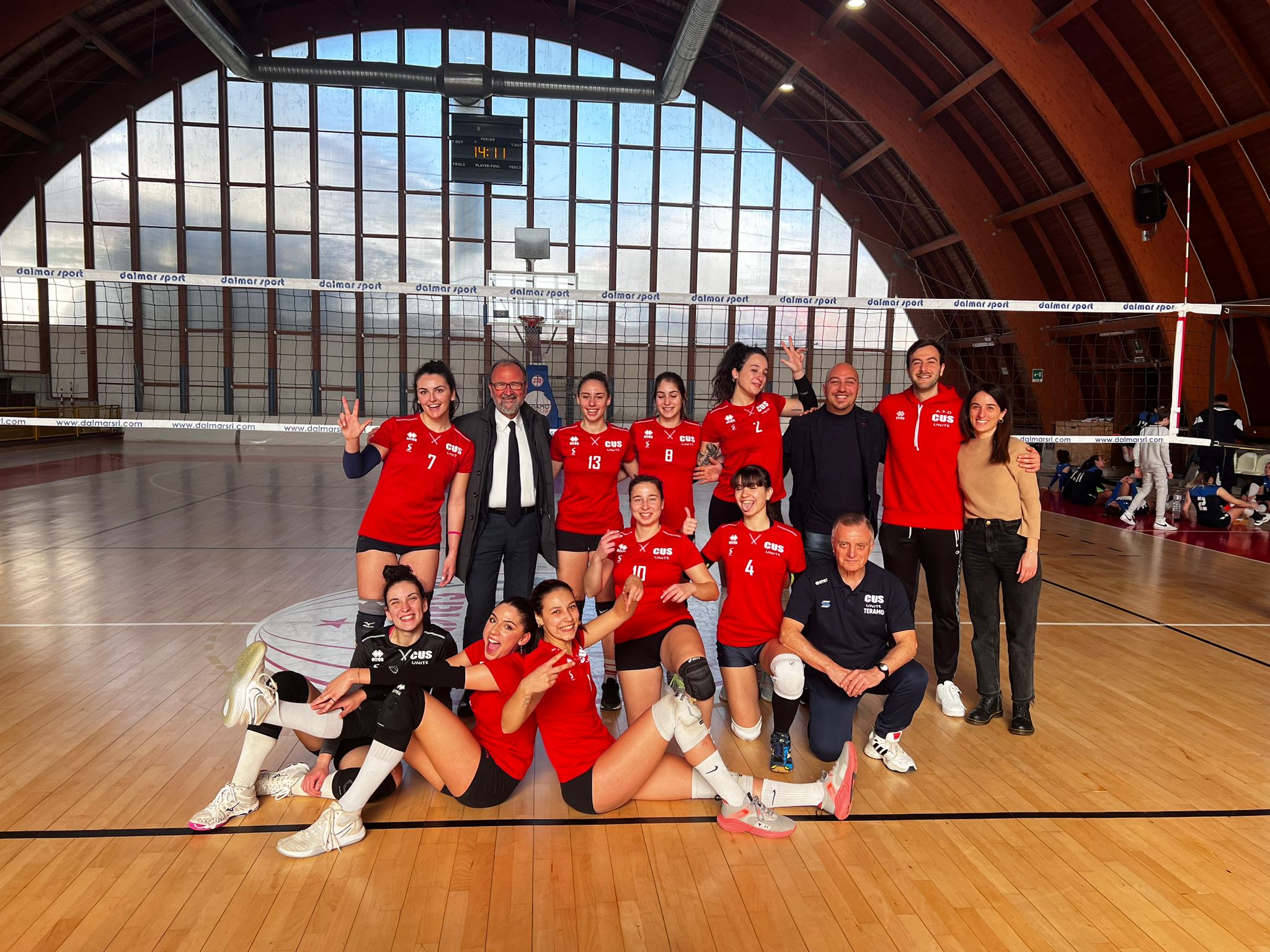 La squadra Femminile del Cus Teramo Volley